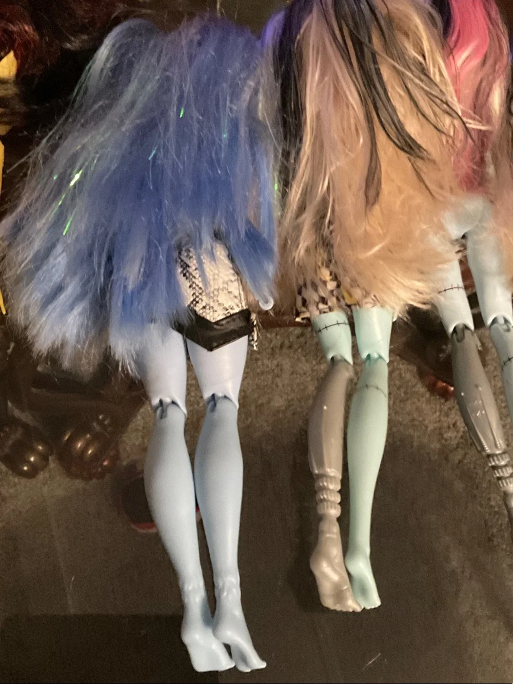 monster high Dolls Lot - Yellow, Blue, Pale Blue, Light Green